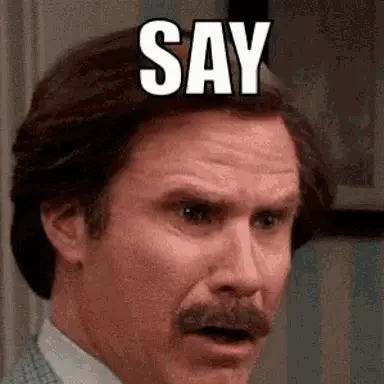 Will Ferrell meme saying SAY